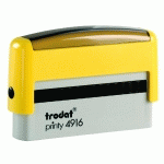 TAMPON TRODAT 4916 PERSONNALISABLE - UTILISATION BUREAU - FORMAT 70X10 MM - JAUNE