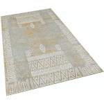 WELLHOME - TAPIS SALON EN POLYESTER DESIGN BEIGE - 160X230CM - BEIGE