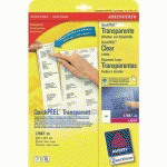 ETIQUETTES POUR ADRESSE, ETIQUETTES UNIVERSELLES AVERY-ZWECKFORM L7567-25 ETIQUETTES A4 210 X 297 MM FILM DE POLYESTER T