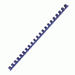 BAGUETTE RELIURE ANNEAUX PLASTIQUE PAVO 10 MM BLEUE - BOÎTE DE 100