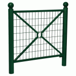 BARRIÈRE PROVINCE GRILLAGÉE 1.07 M BOULE - ZINC VERT 6005 - PROCITY