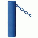 BORNE BARCELONE Ø 16 CM 1 ANNEAU - ZINC BLEU 5010 - PROCITY