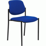 CHAISE VILLALGORDO EN SIMILICUIR - BLEU - PIQUERAS Y CRESPO