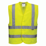 LOT DE 5 - PORTWEST C370 GILET HV MAILLE JAUNE - TAILLE XX/3X