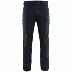 PANTALON DE TRAVAIL SERVICES STRETCH MARINE FONCÉ/NOIR TAILLE 48 - BLAKLADER