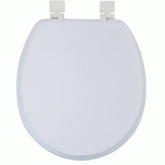 ABATTANT MOELLEUX WC - PVC - CHARNIÈRE PS - BLANC MSV