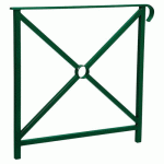 BARRIÈRE HÉRITAGE SIMPLE CROIX 80 CM SIMPLE CROSSE VERT 6005 - PROCITY