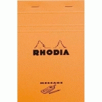 BLOC RHODIA MESSAGE N°140 - FORMAT 11X17 CM - 80 G