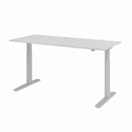 BUREAU ÉLECTRIQUE SÉRIE XMKA 180CM GRIS/ALU - HAMMERBACHER