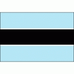 DRAPEAU BOTSWANA : DIMENSIONS - 150 X 225 CM