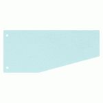 INTERCALAIRES TRAPÈZE UNIS BLEUS PERFORÉS BRUNEAU CARTE RECYCLÉE - 105 X 240 MM - PAQUET DE 100