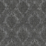 PAPIER PEINT BAROQUE TAPISSERIE BAROQUE PAPIER PEINT INTISSÉ GRIS ANTHRACITE - 10,05 X 0,53 M - BRICOFLOR