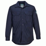 PORTWEST FR89 CHEMISE BIZFLAME 88/12 MARINE - TAILLE XL