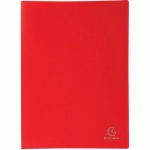 PROTÈGE-DOCUMENT ROUGE PP SOUPLE POCHETTES OPAQUE 80 VUES A4 - EXACOMPTA