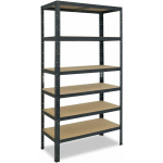 SHELFPLAZA - HOME 180X60X30CM ÉTAGÈRE CHARGE LOURDE ANTHRACITE / ETAGERE METALLIQUE 6 NIVEAUX / 145KG CAPACITÉ CHARGE / ETAGERE EN METAL, ÉTAGÈRES DE