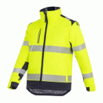 BLOUSON SOFTSHELL SHERPA JAUNE/MARINE 3XL - T2S