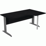 BUREAU 90° PIEDS L MÉTAL FAST - 160CM - NOIR ANTHRACITE