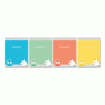 LOT DE 20 - CAHIER CONQUERANT CLASSIQUE AGRAFE 170X220 32P 90G SEYES 3MM ASSORTI
