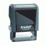 TAMPON TEXTE PERSONNALISABLE PRINTY 4912 TRODAT MONOCHROME 4 LIGNES - GRIS