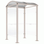 ABRI CAISSE VOÛTE 1.50 M AVEC BARDAGES LATÉRAUX - GRIS 7044 - PROCITY