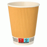 GOBELET EN CARTON RIPPLE WALL - 30/38,4 CL - LOT DE 100