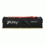 KINGSTON FURY BEAST RGB - DDR4 - MODULE - 16 GO - DIMM 288 BROCHES - 3000 MHZ / PC4-24000 - MÉMOIRE SANS TAMPON