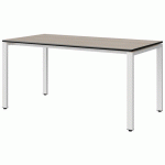 TABLE MALIBU 160X80 T6 SOUDÉ ST ANTIB ACACIA/NOIR BLC 9016 - MANUTAN EXPERT