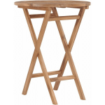 VIDAXL - TABLE PLIABLE DE JARDIN 60 CM BOIS DE TECK SOLIDE