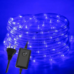 SWANEW - TUBE LUMINEUX LED CHAÎNE LUMINEUSE EXTÉRIEUR/INTÉRIEUR NOËL 20M BLEU - TRANSPARENT