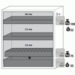 ARMOIRE SÉCURITÉ S-PEGASUS-90 S90.129.120.WDAC GRIS CLAIR - ASECOS