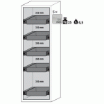 ARMOIRE SÉCURITÉ S-PHOENIX-90 S90.196.060.FDAS BLANC - ASECOS