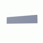 BAFFLE DE PLAFOND ACOUSTIQUE CAMILLE FLEXMUTE EN PET 12 MM H 30 X L 140 CM - GRIS NUAGE