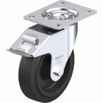 BLICKLE - ROULETTE PIVOTANTE À FREIN Ø 160MM BANDAGE CAOUTCHOUC NR 300KG - LE-POEV 160R-FI