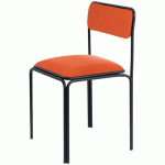 CHAISES BISTROT ASSISE SIMILI-CUIR ROUILLE - MEET BY PAPERFLOW