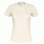 COTTOVER T-SHIRT COL ROND FEMME - CERTIFIÉ GOTS ECRU - TAILLE L