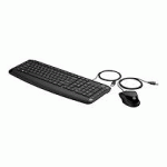 HP PAVILION KEYBOARD AND MOUSE 200 CLAVIER SOURIS INCLUSE UNIVERSEL USB NOIR