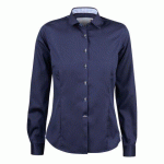 J.HARVEST & FROST RB20 TWILL CHEMISE FEMMES MARINE/BLEU CIEL - TAILLE XXL