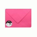 LOT DE 2 - PAQUET DE 20 ENVELOPPES POLLEN 162X229MM 120G/M² - ROSE FUCHSIA