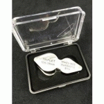 LOUPE DIAMANTAIRE DOUBLE FOYER - AGRANDISSEMENT X 10 ET X 20