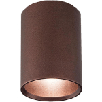 ROND PLAFONNIER, 1X GU10, MAX 33W, MÉTAL, MARRON CORTEN, D.6CM X H10CM 6 CORTEN - CORTEN - LUMICOM