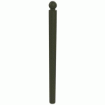 POTELET BOOPI TÊTE BOULE MÉTAL HTR 1 M Ø 76 MM - OLIVE 6003 - BUTON DESIGN