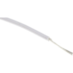 FILS DE CONNEXION RS PRO UL1007, 7 0,08 MM² 28 AWG, 300 V, PVC BLANC, 100M ( PRIX POUR BOBINE DE 100 MÈTRES )