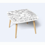 TABLES HAUTES KIDS À COLORIER - MOTIF TRANSPORTS - LOT DE 2