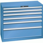 ARMOIRE 6 TIROIRS 1023X572X850MM-CAPACITÉ 75KG-BLEU - LISTA