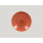 ASSIETTE COUPE CREUSE ROND ORANGE PORCELAINE Ø 28 CM TWIRL RAK