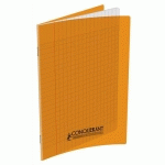 CAHIER PIQÛRE CONQUERANT CLASSIQUE - COUVERTURE POLYPROPYLENE - 90 G - 17 X 22 - 48 PAGES - SEYES - ORANGE