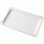 CARTON DE 1500 (6 SACHETS DE 250) PLATEAUX EN CARTON BLANC 13X20 CM