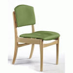 CHAISE DE RESTAURATION GRAND LARGE C22MM SANS ACCOUDOIRS - VERT
