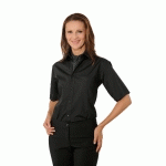CHEMISE UNISEXE MANCHES COURTES NOIR