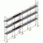 ECHAFAUDAGE DE MAÇON DCM-49 - LOT DE 104 M2